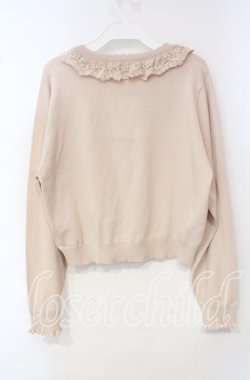 画像3: m petit by misako / AOKフリルニットカーディガン LL ピンクベージュ O-25-10-06-035-LO-TO-IG-OS