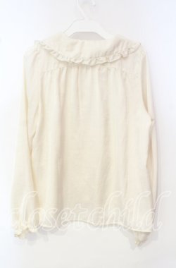 画像3: Amavel / 刺繍入りサテンブラウス  アイボリー×ブラウン O-25-10-06-038-CA-BL-IG-OS