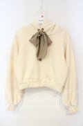 F i.n.t / シフォンリボンスウェットパーカー  アイボリー O-25-10-06-039-CA-TO-IG-OS