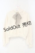 F i.n.t / シフォンリボンスウェットパーカー  アイボリー O-25-10-06-039-CA-TO-IG-OS