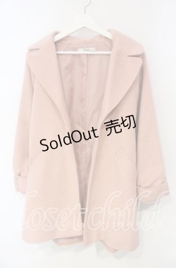画像1: TRALALA / シングルボタンコート F ピンク O-25-10-06-051-LO-CO-OW-OS