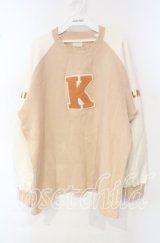 Karl Helmut / ワッペン裏ボアトレーナー  ピンク O-25-10-06-053-EL-TO-IG-ZT080