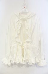 PINK HOUSE / ステッチフード付きオーバーブラウス  ホワイト O-25-10-06-057-LO-BL-IG-OS