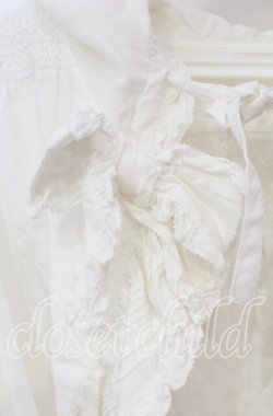 画像2: PINK HOUSE / ステッチフード付きオーバーブラウス  ホワイト O-25-10-06-057-LO-BL-IG-OS