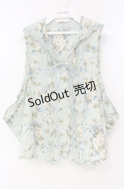 画像1: PINK HOUSE / 白詰草はしごレースベスト【お直しあり】  グリーン+ O-25-10-06-059-LO-TO-IG-OS