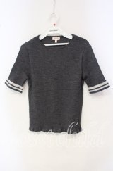 TOMATSU / 共布フリルニット 38 グレー O-25-10-06-061-LO-TO-IG-ZT379