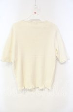 画像3: 【SALE】TOMATSU / ローズモチーフニット  アイボリー O-25-10-06-066-LO-TO-IG-ZT379 (3)