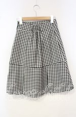 画像2: 【SALE】Fi.n.t / ダブル釦裾プリーツ切替ミニスカート F クロ O-25-10-06-074-CA-SK-OW-ZT105 (2)