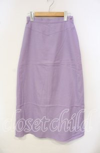 TOMATSU / フラワーモチーフポケットスカート 38 ラベンダー O-25-10-06-078-LO-SK-IG-ZT247
