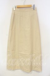 TOMATSU / フラワーモチーフポケットスカート 38 ベージュ O-25-10-06-079-LO-SK-IG-ZT247