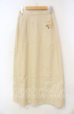 画像2: 【SALE】TOMATSU / フラワーモチーフポケットスカート 38 ベージュ O-25-10-06-079-LO-SK-IG-ZT247 (2)