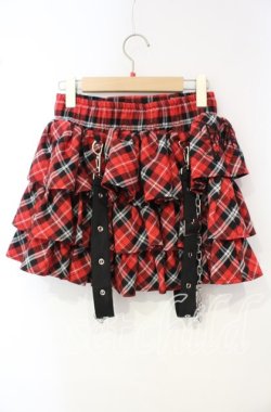 画像3: TRAVAS TOKYO / サスペンダー付きフリルスカート  レッド O-25-10-06-084-PU-PA-IG-OS