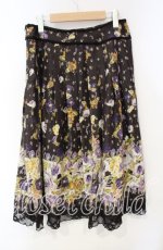 画像3: 【SALE】INGEBORG / ローズモチーフミディスカート 13 パープル O-25-10-06-088-LO-SK-IG-ZT165 (3)