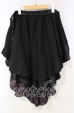 画像3: Qutie Frash / フリルラップスカート  ブラック×パープル O-25-10-06-089-QU-SK-OW-OS