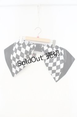 画像1: Qutie Frash /  飾り帯〜ダイヤ〜  ブラック×ホワイト O-25-10-06-090-QU-TS-OW-OS
