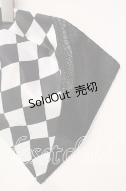画像2: Qutie Frash /  飾り帯〜ダイヤ〜  ブラック×ホワイト O-25-10-06-090-QU-TS-OW-OS