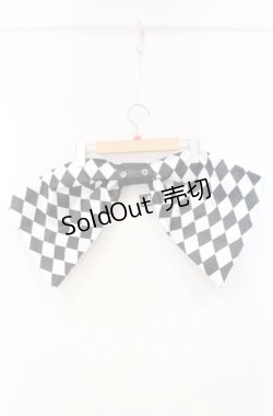 画像3: Qutie Frash /  飾り帯〜ダイヤ〜  ブラック×ホワイト O-25-10-06-090-QU-TS-OW-OS