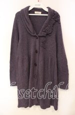 画像1: 【SALE】INGEBORG / モチーフカラーニットカーディガン 11 パープル O-25-10-06-093-LO-TO-IG-ZT403 (1)
