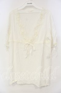 INGEBORG / レースモチーフ使いプルブラウス 11 シロ O-25-10-06-094-LO-BL-IG-ZT449