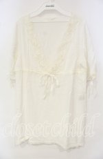 画像1: 【SALE】INGEBORG / レースモチーフ使いプルブラウス 11 シロ O-25-10-06-094-LO-BL-IG-ZT449 (1)