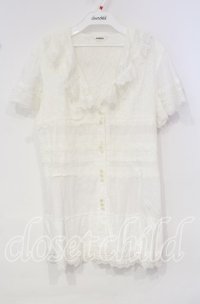 INGEBORG / レース配色ブラウスチュニック 11 オフ O-25-10-06-095-LO-BL-IG-ZT393