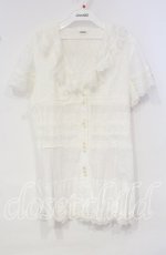 画像1: 【SALE】INGEBORG / レース配色ブラウスチュニック 11 オフ O-25-10-06-095-LO-BL-IG-ZT393 (1)