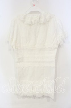 画像4: INGEBORG / レース配色ブラウスチュニック 11 オフ O-25-10-06-095-LO-BL-IG-OS