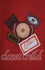 画像2: 【SALE】Karl Helmut / パッチTシャツ  アカ O-25-10-06-096-EL-TS-IG-ZT379 (2)