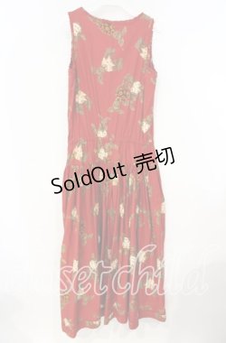 画像3: PINK HOUSE / うさぎマーガレットジャンパースカート  アカ O-25-10-06-099-LO-OP-IG-OS