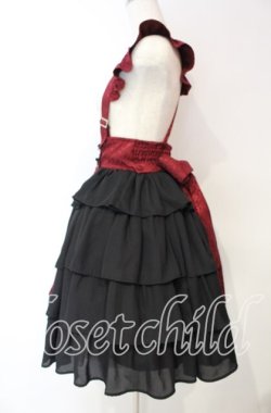 画像4: axes femme kawaii / 牡丹刺繍チャイナスカート M ワイン O-25-10-06-015-AX-SK-OW-OS