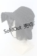 【SALE】axes femme / お花コサージュ付レースハット 57.5ｃｍ クロ O-25-10-10-038-AX-AC-OW-ZT-K011