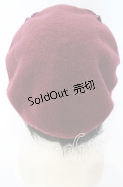 画像3: m petit by misako / TT*AMリボンBベレー 57.5ｃｍ ワイン O-25-10-10-039-LO-AC-OW-ZT-K011