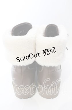 画像3: axes femme / 配色ファースノーブーツ M ブラウン O-25-10-10-043-AX-SH-OW-ZT-K003