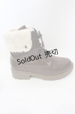 画像4: axes femme / 配色ファースノーブーツ M ブラウン O-25-10-10-043-AX-SH-OW-ZT-K003