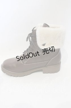 画像5: axes femme / 配色ファースノーブーツ M ブラウン O-25-10-10-043-AX-SH-OW-ZT-K003