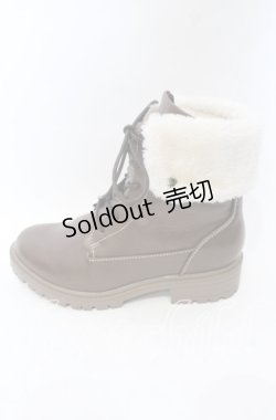 画像7: axes femme / 配色ファースノーブーツ M ブラウン O-25-10-10-043-AX-SH-OW-ZT-K003