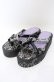 画像1: YOSUKE / 厚底トングサンダル 23.0ｃｍ ブラック O-25-10-10-044-PU-SH-OW-OS (1)