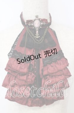 画像1: Ozz oneste / 薔薇シリーズジャボタイ  ワイン×ブラック O-25-10-10-047-OO-AC-IG-OS