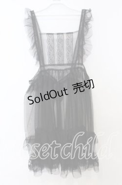 画像1: virally / 星名桜子 hsチュールエプロンジャンスカ 3L クロ O-25-10-10-049-LO-OP-IG-OS