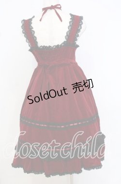 画像5: BABY,THE STARS SHINE BRIGHT / 別珍ベビードールジャンパースカートセット  えんじ×クロ O-25-10-10-053-BA-OP-IG-OS