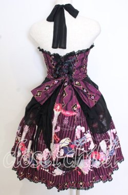 画像4: metamorphose / Masquerade Ladyジャンパースカート  ヴェルヴェットワイン O-25-10-10-057-ME-OP-IG-OS