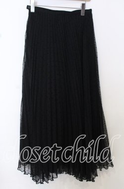 画像2: INGEBORG / フロッキードットシフォンスカート LL クロ O-25-10-10-067-LO-SK-OW-OS