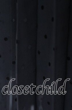 画像3: INGEBORG / フロッキードットシフォンスカート LL クロ O-25-10-10-067-LO-SK-OW-OS