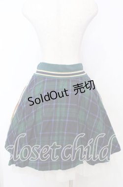画像4: Jane Marple / Royal Flagタータン2Wayスカート M グリーン×ブルー O-25-10-10-071-JM-SK-IG-OS