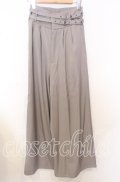 axes femme / ダブルベルトパンツ  グレー O-25-10-10-075-AX-PA-IG-OS