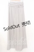axes femme / ダブルベルトパンツ  グレー O-25-10-10-075-AX-PA-IG-OS