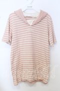 PINK HOUSE / ボーダーセーラーTシャツ  ピンク O-25-10-10-077-LO-TO-IG-OS