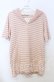 画像1: PINK HOUSE / ボーダーセーラーTシャツ  ピンク O-25-10-10-077-LO-TO-IG-OS (1)
