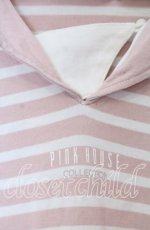 画像2: 【SALE】PINK HOUSE / ボーダーセーラーTシャツ  ピンク O-25-10-10-077-LO-TO-IG-ZT43 (2)