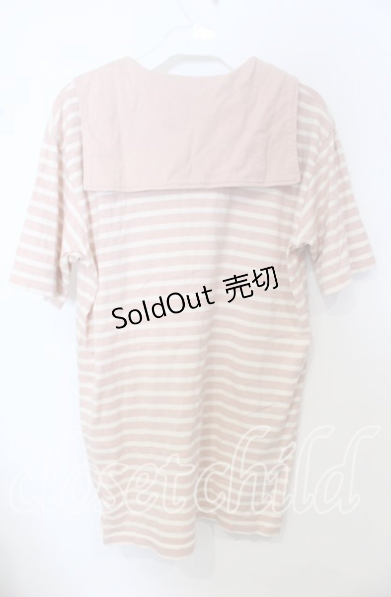画像3: 【SALE】PINK HOUSE / ボーダーセーラーTシャツ  ピンク O-25-10-10-077-LO-TO-IG-ZT43 (3)